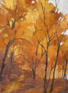 golden leaves in fall